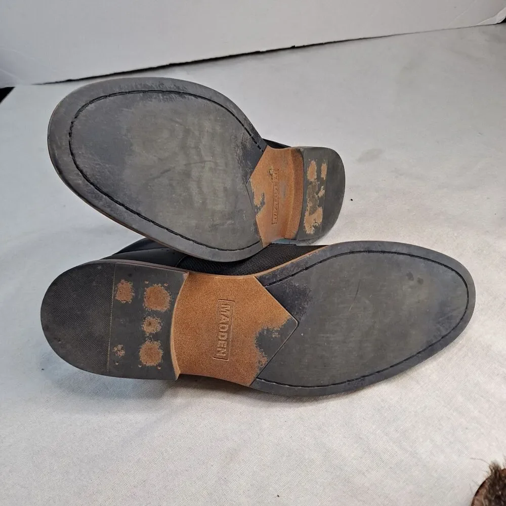 Steve Madden Grasin Shoe Buckle Exclusive Men's 11 Faux Suede Perforated Loafers